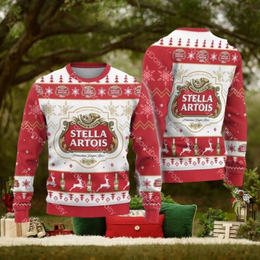 Retro Stella Artois Christmas Ugly Sweater