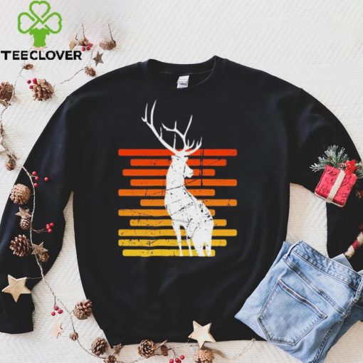 Retro Sunset Buck hoodie, sweater, longsleeve, shirt v-neck, t-shirt Deer hunting Shirt