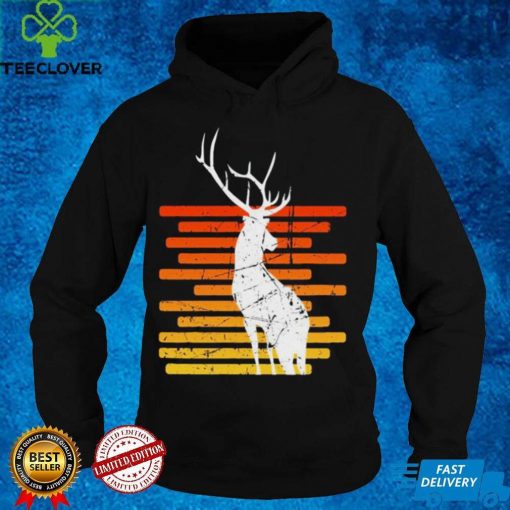 Retro Sunset Buck hoodie, sweater, longsleeve, shirt v-neck, t-shirt Deer hunting Shirt