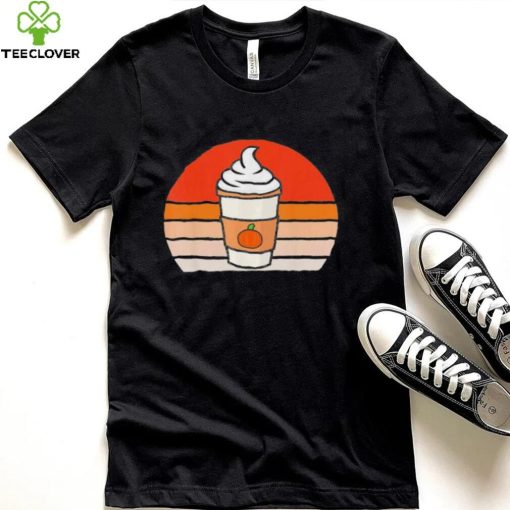 Retro Sunset Cute Pumpkin Spice Latte T Shirt
