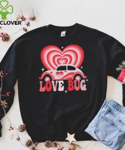 Retro Valentines Lovebug Heart Groovy Valentines Men T shirt