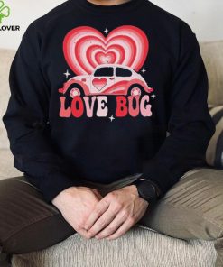 Retro Valentines Lovebug Heart Groovy Valentines Men T shirt