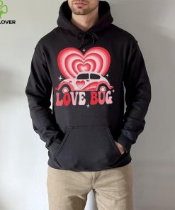 Retro Valentines Lovebug Heart Groovy Valentines Men T shirt