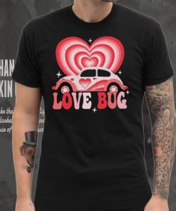 Retro Valentines Lovebug Heart Groovy Valentines Men T shirt