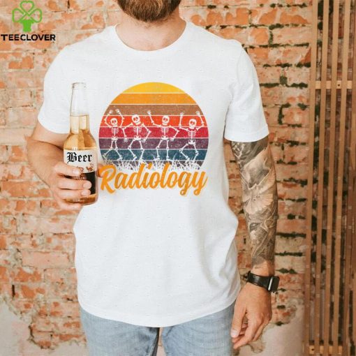 Retro Vinitage Dancing Skeleton Radiology Technician T Shirt