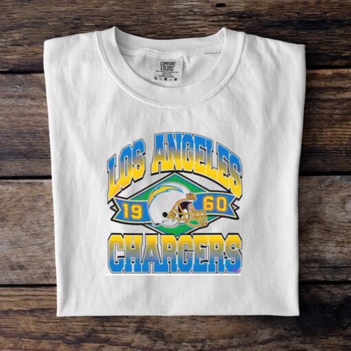 Retro Vintage 1960 Los Angeles Chargers Nfl Football Helmet Shirt
