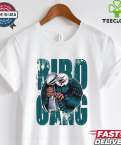 Retro Vintage Bird Gang Eagle Holding The Nfl Super Bowl Trophy shirt