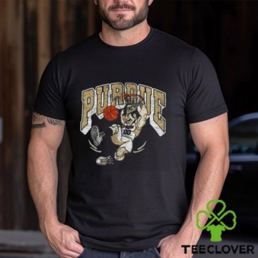 Retro Vintage Distressed Purdue Basketball Shirt