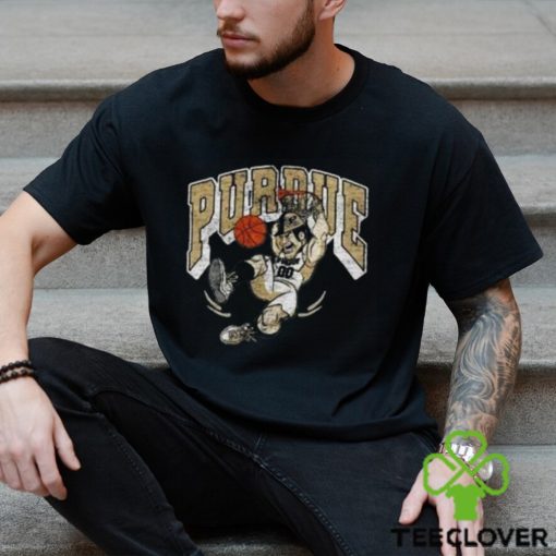 Retro Vintage Distressed Purdue Basketball Shirt