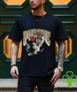 Retro Vintage Distressed Purdue Basketball Shirt