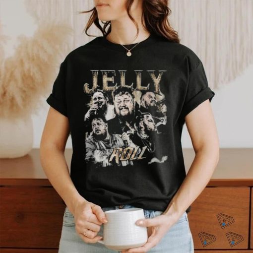 Retro Vintage Jelly Roll Music Backroad Baptism Tour 2023 Shirt