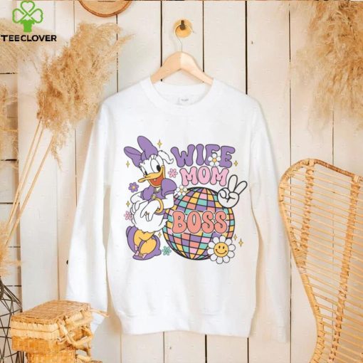 Retro disney daisy wife mom boss 2024 hoodie, sweater, longsleeve, shirt v-neck, t-shirt