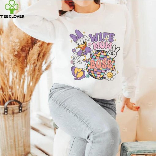 Retro disney daisy wife mom boss 2024 hoodie, sweater, longsleeve, shirt v-neck, t-shirt