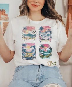 Retro stay salty beach vibes 2024 shirt