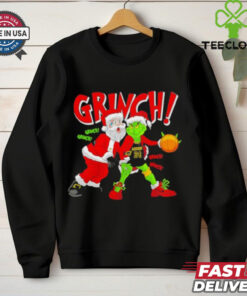 Reverse Mamba Grinch Santa Claus basketball Christmas sweatshirt
