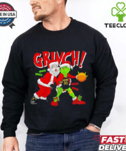 Reverse Mamba Grinch Santa Claus basketball Christmas sweatshirt