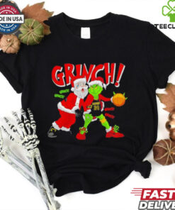 Reverse Mamba Grinch Santa Claus basketball Christmas sweatshirt