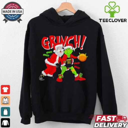 Reverse Mamba Grinch Santa Claus basketball Christmas sweatshirt