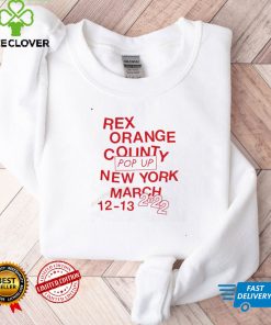 Rex Orange County Pop Up New York March 12 13 2022 T Shirt