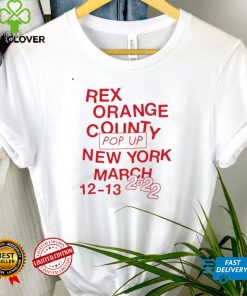 Rex Orange County Pop Up New York March 12 13 2022 T Shirt 3 Rex Orange County Pop Up New York March 12 13 2022 T Shirt