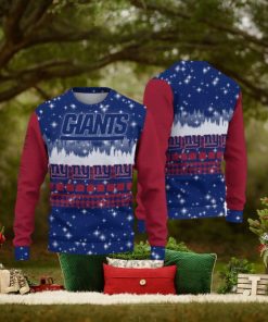 New York Giants Christmas Forrest Knitted Ugly Sweater AOP For Men And Women Gift Fans