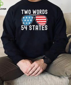 Two Words – 54 States Joe Biden Glasses Shirt