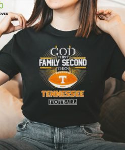 Rhinestone God first family second then Tennessee football hoodie, sweater, longsleeve, shirt v-neck, t-shirt