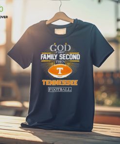 Rhinestone God first family second then Tennessee football hoodie, sweater, longsleeve, shirt v-neck, t-shirt