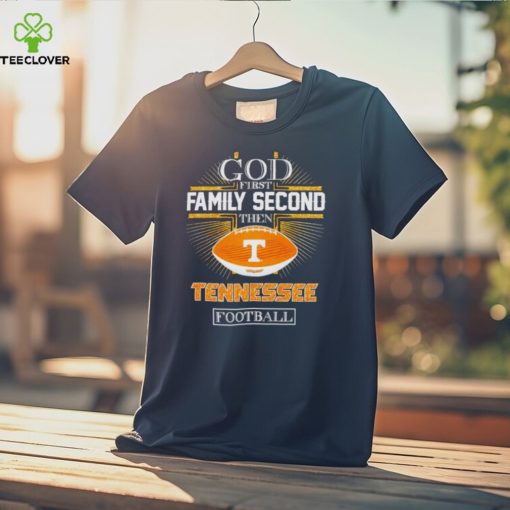 Rhinestone God first family second then Tennessee football hoodie, sweater, longsleeve, shirt v-neck, t-shirt