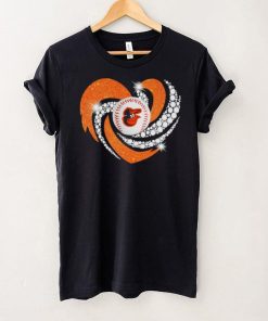 Rhinestone heart Baltimore Orioles baseball shirt 3 Rhinestone heart Baltimore Orioles baseball shirt