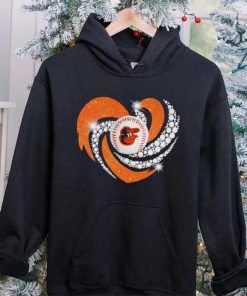 Rhinestone heart Baltimore Orioles baseball shirt 7 Rhinestone heart Baltimore Orioles baseball shirt