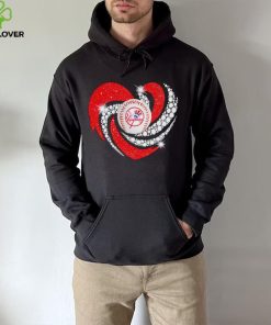 Rhinestone heart New York Yankees baseball shirt