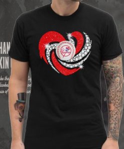 Rhinestone heart New York Yankees baseball shirt