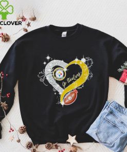 Rhinestone heart Pittsburgh Steelers go Steelers hoodie, sweater, longsleeve, shirt v-neck, t-shirt