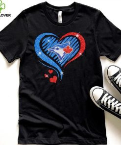 Rhinestone heart Toronto Blue Jays shirt