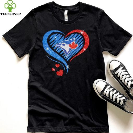 Rhinestone heart Toronto Blue Jays shirt