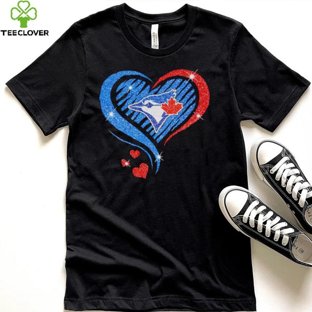 Rhinestone heart Toronto Blue Jays shirt Rhinestone heart Toronto Blue Jays shirt