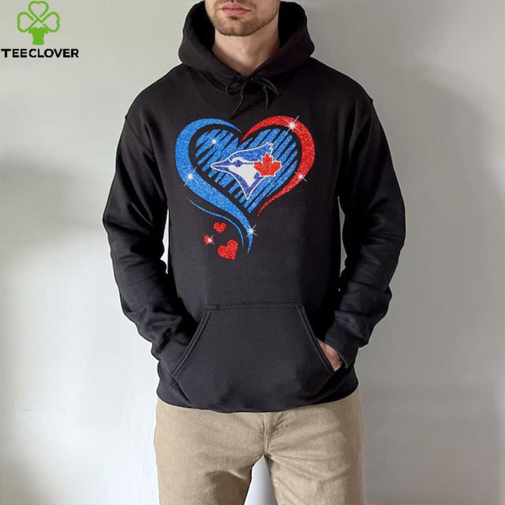 Rhinestone heart Toronto Blue Jays shirt Rhinestone heart Toronto Blue Jays shirt