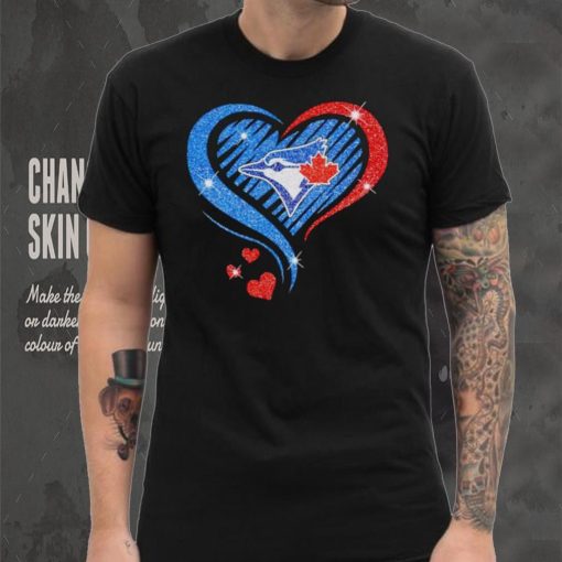 Rhinestone heart Toronto Blue Jays shirt