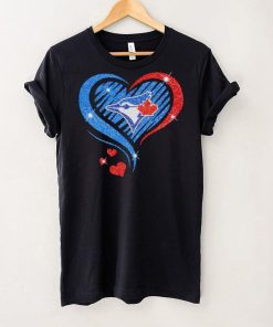 Rhinestone heart Toronto Blue Jays shirt 3 Rhinestone heart Toronto Blue Jays shirt