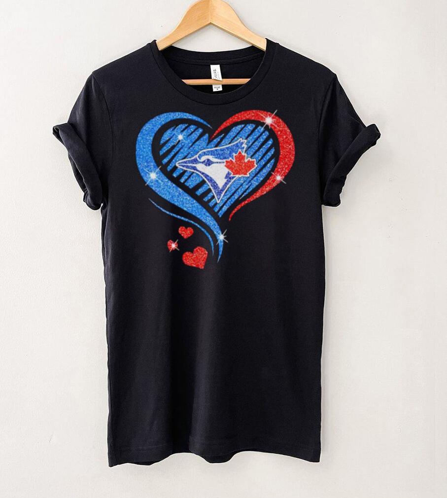 Rhinestone heart Toronto Blue Jays shirt Rhinestone heart Toronto Blue Jays shirt