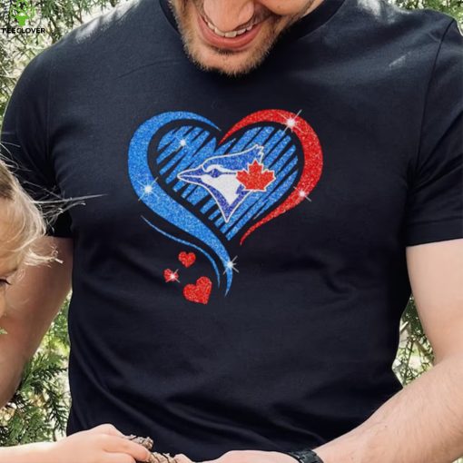 Rhinestone heart Toronto Blue Jays shirt