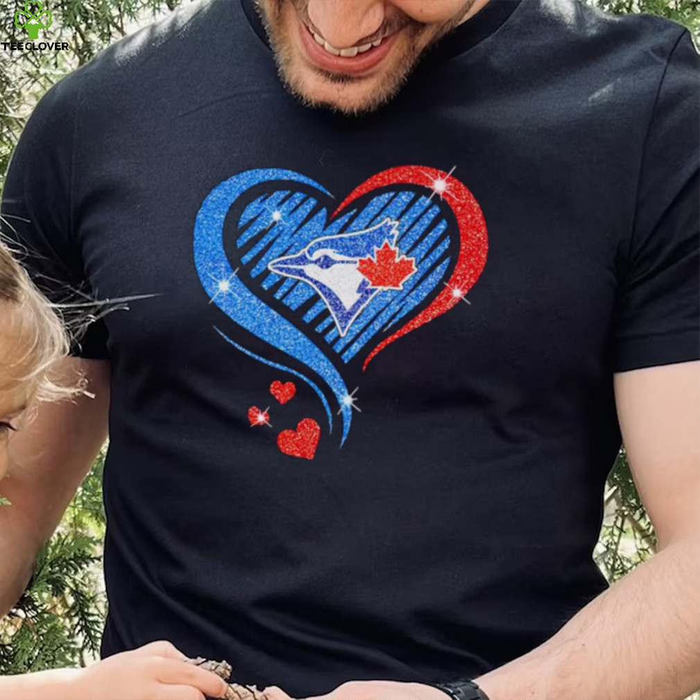 Rhinestone heart Toronto Blue Jays shirt Rhinestone heart Toronto Blue Jays shirt