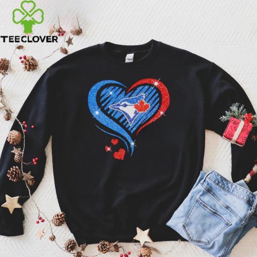 Rhinestone heart Toronto Blue Jays shirt