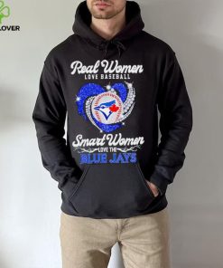 Rhinestone real women love baseball smart women love the Blue Jays shirt