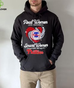 Rhinestone real women love baseball smart women love the Phillies shirt