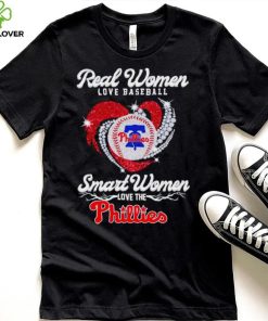 Rhinestone real women love baseball smart women love the Phillies shirt 1 Rhinestone real women love baseball smart women love the Phillies shirt