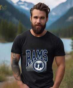Rhode Island Rams Navy Offset Circle T Shirt