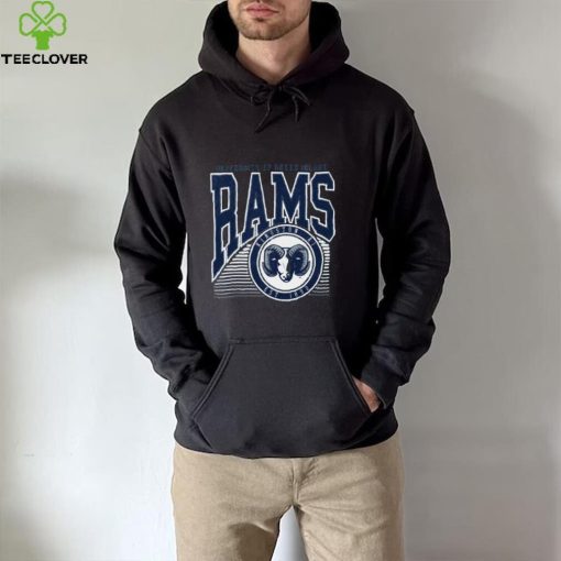 Rhode Island Rams Navy Offset Circle T Shirt