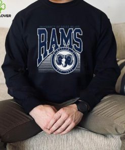 Rhode Island Rams Navy Offset Circle T Shirt